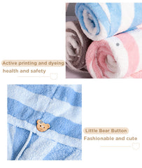 Dry Hair Cap for Women – Thickened Super Absorbent Quick-Dry Hair Towel Turban, Soft Microfiber Shower Hair Wrap Cap Multicolor 1pc