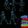 EL Wire LED Costumes Cosplay Outfit Neon Dance Wear 3 meter 1 pc
