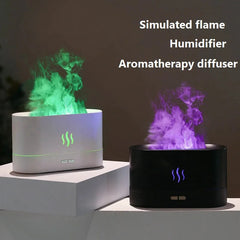 Essential Oil Diffuser & Flame Humidifier – Ultrasonic Aromatherapy Diffuser with LED Flame Atmosphere Light | Portable Quiet Air Humidifier for Home, Office & Bedroom multicolor 1pc