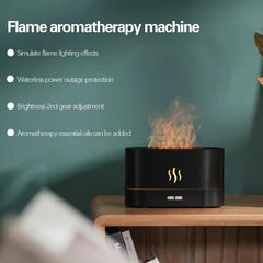 Essential Oil Diffuser & Flame Humidifier – Ultrasonic Aromatherapy Diffuser with LED Flame Atmosphere Light | Portable Quiet Air Humidifier for Home, Office & Bedroom multicolor 1pc