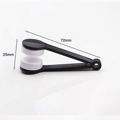 Eyeglass Cleaner Brush, Mini Glasses Cleaning Tool with Microfiber Bristles for Sunglasses, Spectacles & Lenses, Portable Lens Cleaner for Daily Use Multicolor 1pc