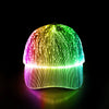 LED Hat Light up Baseball Cap 7 Colors Luminous LED Light Baseball Cap Flash Glow Hat Fiber Optic Cap for Men Women Glow in Dark Party Supplies
