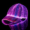 LED Hat Light up Baseball Cap 7 Colors Luminous LED Light Baseball Cap Flash Glow Hat Fiber Optic Cap for Men Women Glow in Dark Party Supplies