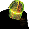 LED Hat Light up Baseball Cap 7 Colors Luminous LED Light Baseball Cap Flash Glow Hat Fiber Optic Cap for Men Women Glow in Dark Party Supplies