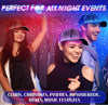 LED Hat Light up Baseball Cap 7 Colors Luminous LED Light Baseball Cap Flash Glow Hat Fiber Optic Cap for Men Women Glow in Dark Party Supplies