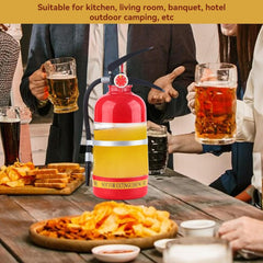 Fire Extinguisher Shaped Beer Dispenser Cocktail Shaker Portable Beverage Dispenser 1 pc