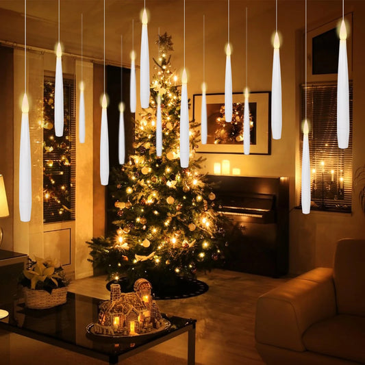 Floating Led Candles Flameless Decorative Hanging Led Candles 12 pcs/set with remote