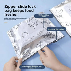 Reusable Aluminum Foil Food Storage Bags – Leakproof Zip Lock Freezer Pouches for Meat, Snacks & Frozen Foods | Durable Fresh-Keeping Kitchen Storage Bags Silver (Pack Of 30)