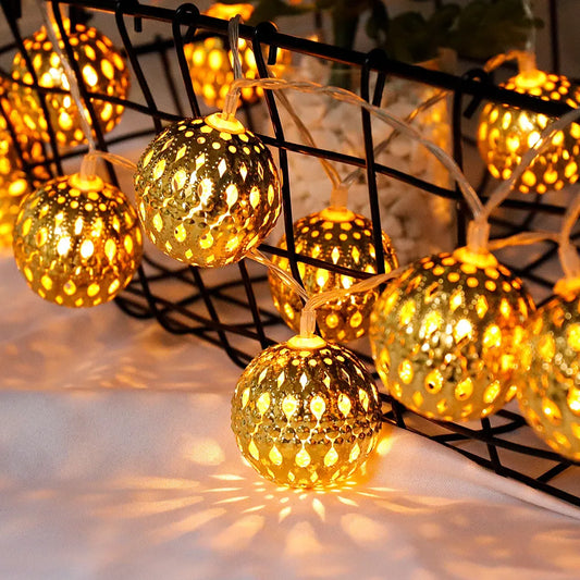 LED Globe Lights Bulb String Hanging Globe Light For Home, Parties decor 3 m