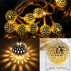 LED Globe Lights Bulb String Hanging Globe Light For Home, Parties decor 3 m