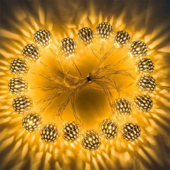 LED Globe Lights Bulb String Hanging Globe Light For Home, Parties decor 3 m