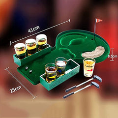 Mini Golf Drinking Game Indoor Tabletop Games Wine Rack Set 1pc