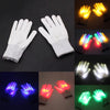 Halloween Party LED Gloves Luminous Flashing Color Changing Gloves 1pair