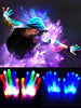 Halloween Party LED Gloves Luminous Flashing Color Changing Gloves 1pair