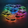 Heart Led Party Goggles Night Events EL wired Partywear Glasses 1pc