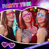 Heart Led Party Goggles Night Events Wireless Partywear Glasses 1PC