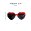 Heart Shaped Diffraction Goggles For Party, Festivals Nightclubs 1 PC