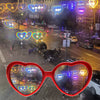Heart Shaped Diffraction Goggles For Party, Festivals Nightclubs 1 PC