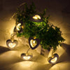 Wooden LED String Light Series Home Decor Fairy Lights 3m
