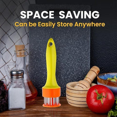 Heavy-Duty Meat Tenderizer Tool with Stainless Steel Needles for Beef, Mutton & Chicken | BBQ Steak Tenderizer for Home Cooking & Grilling Multicolor 1pc