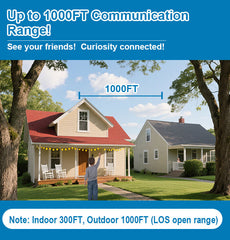 Kids Walkie Talkies with Screen Display – Long Range Two Way Radios with Voice Effects & One-on-One Pairing | Fun Communication Toy Gift for Boys & Girls Ages 3–12 Multicolor Pack of 2