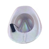 LED Cowboy Western Hat Glow-In-The-Dark Luminated Hat For Halloween And Parties 1 pc