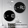 LED Digital Wall Clock With Temperature And Date For Home 1 pc