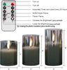 LED Flameless Candles With Remote Control Flickering Candles For Outdoor And Indoor Home Decor, Parties Pack of 3