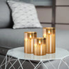 LED Flameless Candles With Remote Control Flickering Candles For Outdoor And Indoor Home Decor, Parties Pack of 3