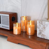 LED Flameless Candles With Remote Control Flickering Candles For Outdoor And Indoor Home Decor, Parties Pack of 3