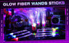 LED Glow Fiber Wand Sticks Glow-In-The-Dark Fiber Optic Party Props  1pc