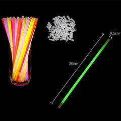 Neon Glow sticks Glow-in-the-dark accessories for parties nightclubs pack of 100