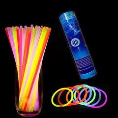 Neon Glow sticks Glow-in-the-dark accessories for parties nightclubs pack of 100