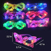 Star LED Party Goggles Glow Random Design glasses Glow In The Dark Party Sunglasses For Adults And Kids Parties Pack of 6