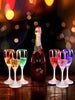 LED Glowing Cocktail Glasses Color-Changing Battery-Operated Cups For Nightclubs, Parties pack of 6
