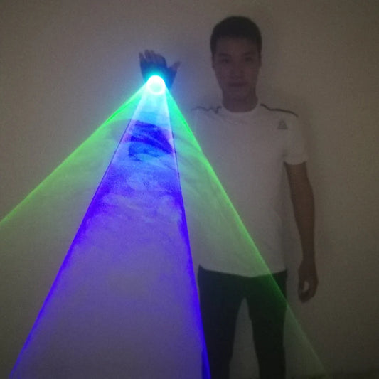 LED Laser Rotating Gloves Handheld Laser Light Gloves For Nightclubs, Dance Performances 1 piece.