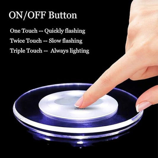 LED Light Glowing Coasters  For Bottle Holder,Cup Holder 1PC
