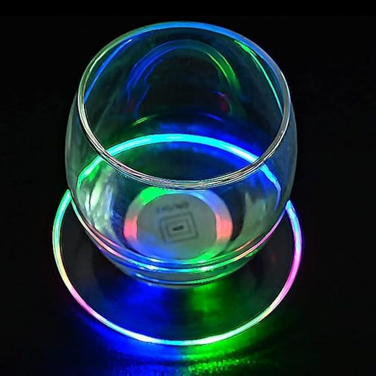 LED Light Glowing Coasters  For Bottle Holder,Cup Holder 1PC