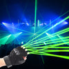 LED Laser Beam Gloves 4 pointers Multiple Beams Halloween LED Glow Gloves For Stage Performances, DJs And Dancers 1 pair
