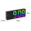 LED Mirror Digital Alarm Clock 12/24 Hour With Snooze Function For Travel And Bedside 1pc