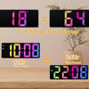 LED Mirror Digital Alarm Clock 12/24 Hour With Snooze Function For Travel And Bedside 1pc
