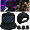 LED Screen Display Bluetooth Hat Rechargeable LED Message Hat For Parties, Music festivals 1pc