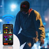 LED Screen Display Bluetooth Hat Rechargeable LED Message Hat For Parties, Music festivals 1pc