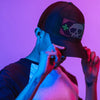 LED Screen Display Bluetooth Hat Rechargeable LED Message Hat For Parties, Music festivals 1pc