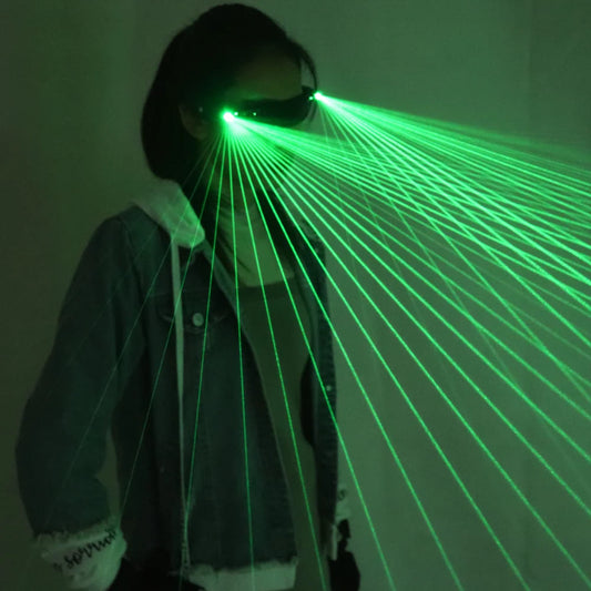 Led Laser Goggles Green Beams DJ Party Stage Laser Show Laser Glasses 1pc