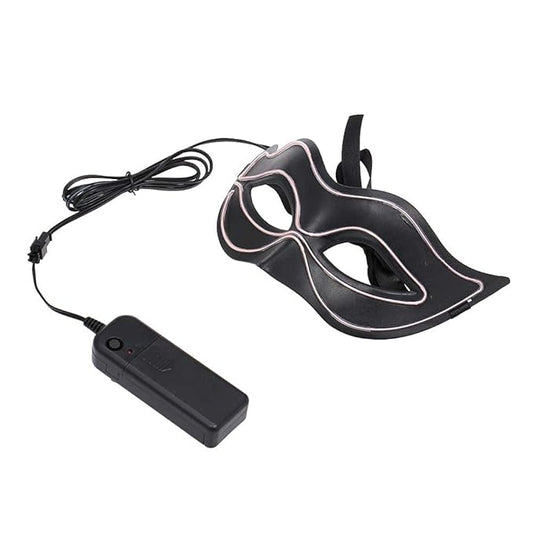 Led Masquerade Eye Mask EL Wire Light up Carnival Party Eyeglass 1pc