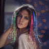 Flashing Led Hair Braids Party Light Up LED Fiber Optical Hair Extension Light Clip 5 pieces/set