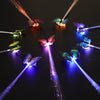 Flashing Led Hair Braids Party Light Up LED Fiber Optical Hair Extension Light Clip 5 pieces/set
