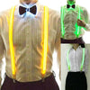 Flashing Led Party Suspenders Stripe Light Up LED Suspender 1pc.
