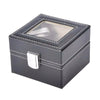 Luxury Leather Watch Box Premium 2 Slot Watch Organizer Box For Watch Collectors, Gifts 1 pc